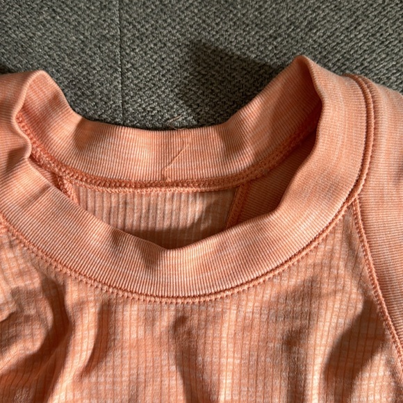 Athleta renew heather orange seamless tank top racer back XS - Picture 2 of 6